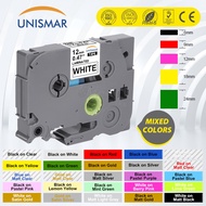 6mm 9mm 12mm Compatible for Brother Label Tape TZe-231 tze231 tze131 TZE631 Laminated Tape for Broth