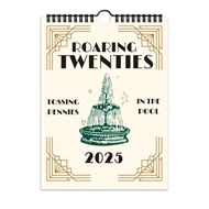 calendar 2026 2026 calendar New Style 2025 Roaring 20s Calendar 12 Months Spiral Calendar Ready Stoc