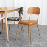Stool Soft Art Bar Retro Hotel loft Bag Backrest Restaurant Industrial Style Dining Chair Antique Ch