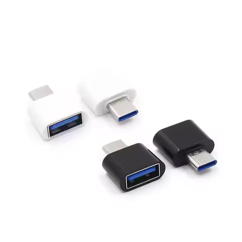 200Pcs Type-C to USB OTG Converter for Flash Drive Mouse Type-C Male to USB Female OTG Function