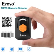 Eyoyo Máy Quét Mã Vạch Bluetooth 2D QR 1D Mini Có Bluetooth & 2.4G Không Dây & USB Có Dây 3 Chế Độ K