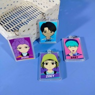 GANTUNGAN Demon Hunters K-Pop Character Box Keychain - Keychain Character Kpop Demon Hunters - Rumi