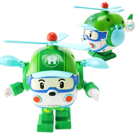 【Heorot】ของเล่นเด็ก “Robocar Poli” หุ่นยนต์ของเล่น ของเล่นเปลี่ยนรูป หม้อแปลงไฟฟ้าหุ่นยนต์ดึงกลับ