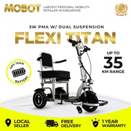 MOBOT SG OFFICIAL | FLEXI TITAN 3 Wheels Mobility Scooter PMA | 48V 12AH | Versatile | LTA Compliant