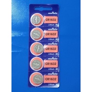5 PIECES MURATA LITHIUM CR1632 3V Batteries