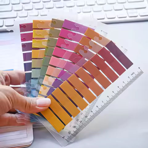 200 Sheets 6Series Color Sticky Notes Self-Adhesives Memo Pad Bookmark Marker Memo Sticker Paper Off