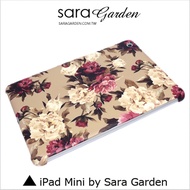 【Sara Garden】客製化 手機殼 蘋果 ipad mini4 低調 碎花 玫瑰花 保護殼 保護套 硬殼