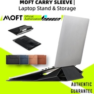 MOFT Carry Sleeve Laptop Stand&amp;Bag (INOVAGEN Authentic Guarantee) Expandable Storage For Accessories,Portable,Foldable,Height Adjustable Laptop Stand &amp; HandBag For MacBook Air Pro HP IBM LENOVO