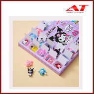 Hidden box hộp quà bất ngờ 40 món Kuromi và Gấu Losto bí mật tặng kèm móc khoá Blind Box móc khóa đế