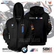 Hoodie Zipper Resleting BMW Superbike Bike Team - Merah XL