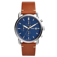 Fossil The Commuter Chronograph Light Brown Leather Men Watch FS5401