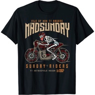Isle Of Man Man Tt Racing Vintage Biker Mad Sunday T-Shirt