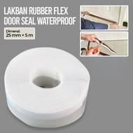 Duct Tape Rubber Flex Door Seal Strip Bottom Waterproof 25mm x 5m - TP39 - Transparent