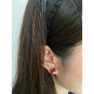 Douyin ribbon plastic earrings