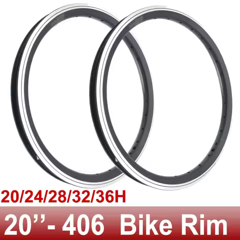 1PC CNC 20Inch 406 Folding Bike Rim 20/24/28/32/36 Hole Double Aluminum Alloy Bicycle Ring for Foldi