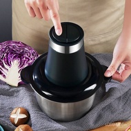 Meat Grinder Household Electric Small Garlic Grinder Meat Grinder Stir Stuffing Stir Meat Machine Stainless Steel Stuffi