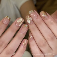 U0H3 [Shipping from China] Short Square Nails Fake Nails Influencer Hot-selling Style Wearable Nails