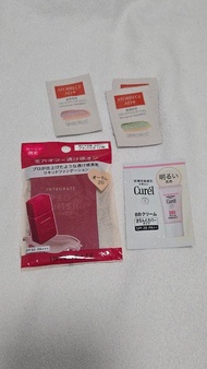 INTEGRATE 粉底液試用裝、Curel 潤浸保濕BB霜