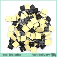 H&Z 100 Pcs Self Adhesive Cable Tie Mount Base Holder 20 x 20 x 6mm Nice