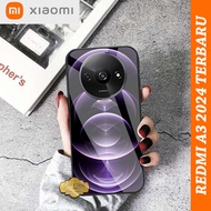 Softcase Glass Glossy Type REDMI A3 2024 Terbaru CK 647 casing handphone pelindung dan penutup belak