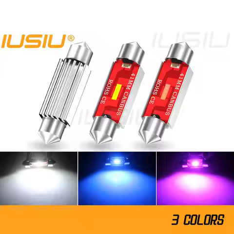 IUSIU 2PCS 12V 24V Highlight 1860 C5W C10W Led Bulb Festoon 31 36 39 41 MM Interior Reading Dome Tru