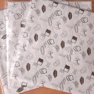 Wax Paper ~ Laminated Baking Paper with Patterns Size 15 X 15 and 18 X 18 Cm ~ Food Grade, 28 Gsm [ 
