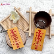 <Activee> Creative Acrylic Amulet With Beautiful Meaning NFC Keychain Chinese Style Bag Pendant For 