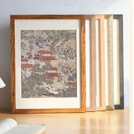 [ Customizable Size ][ Without Gasket] A2 A3 A4 Solid Wood Ultra thin Photo Frame Large Size Puzzle 