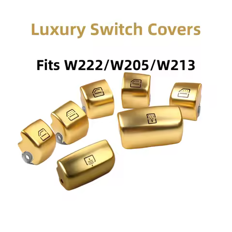 For Mercedes Benz S C E Class W222 W205 W213 Golden light Front Rear Door Window Tail Cover Switch B