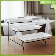 [EhoyoxaMY] 3-Tier Dessert Stand Easy to Clean 3 Tier Serving Stand Elegant for Hotel, Party