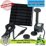SOLAR WATER PUMP POMPA AIR MINI TENAGA MATAHARI SURYA 7V 200L/H - HOLIGANSTORE