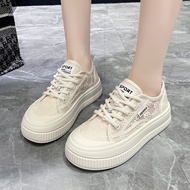 916 Summer New Style Breathable Mesh White Shoes QJKR