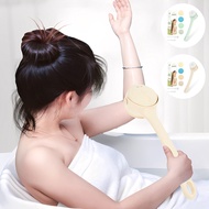 360° Rotating Electric Body Brush Practical Electric Back Scrubber with 4 Heads and Double Handle fo