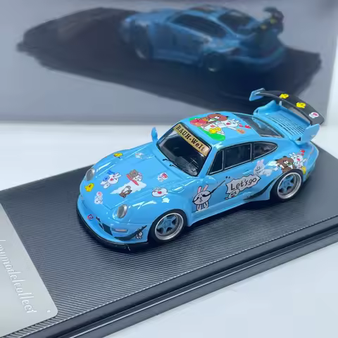In stock 1: 64 new RWB 993 painted alloy static car model, limited edition, as a gift.