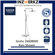 Grohe 26608000 Euphoria SmartControl 260 Thermostat Rain Shower System Bath Mixer