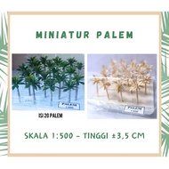 HIJAU Model Miniature Green King Palm Tree and 1:50500 ScaleMONOKROM for Architecture