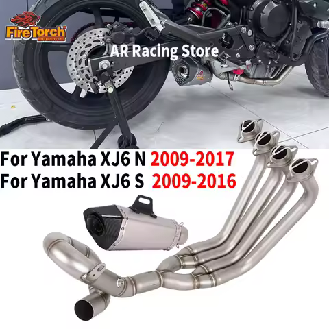 For YAMAHA XJ6N XJ6S XJ6 N S 2009 - 2016 2017 Motorcycle Exhaust System Muffler Escape Moto Tube Fro