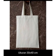 TAS KANVAS PUTIH / TAS LUKIS / TOTE BAG / ECOPRINT / BLACU SULAM /