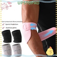 UPSTOPAO Compression Elbow Brace, Adjustable Double Strap Elbow Support Brace, Professional Breathab