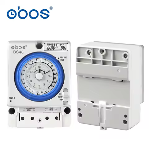 OBOS BS48 mechanical timer switch 220V time switch premium time timer with 96 times on/off per day M