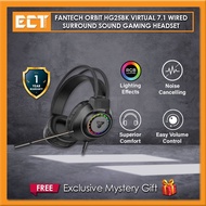 Fantech Orbit HG25BK Virtual 7.1 Wired Surround Sound Gaming Headset - Black