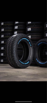 265/60R18 TOYO AT3 ตัวอักษรสีขาว ยางใหม่กริ๊ปปี2024🇯🇵 ราคา1 เส้น✅ แถมจุ๊บลมยางแท้👍 มีรับประกันนานตลอ