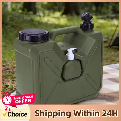 30/18/15/12L Camping Water Container with Spigot Hand Sanitizer Bottle Portable Water Jug Large Capa