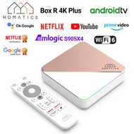 Vhsi HOMATICS R 4K Plus กล่องทีวี AndroidTV 11 Netflix S905X4 Amlogic ได้รับการรับรองจาก Google 4G32