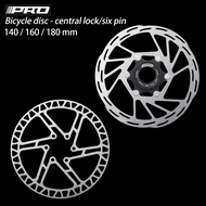 IIIPRO Mountain Bike Center Lock Disc Brake Rotor 140mm 160mm 180mm Road Bike Cooling Disc Brake Rot
