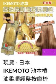 現貨日本 IKEMOTO 池本椿油柔順護髮按摩梳