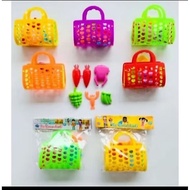 10 pcs color market folding bag toys
