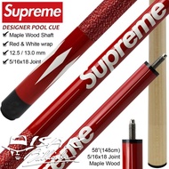 SUPREME POOL CUE STICK - 12.7MM 145CM STIK BILLIARD IMPORT ISAK BILIAR - BHEVINSTORE