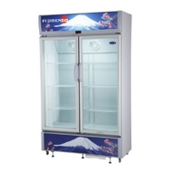 ♞,♘Fujidenzo 22 cu. ft. Two Door Showcase Chiller SUD-220A