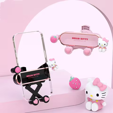 Hello Kitty Car Phone Holder Gravity Phone Holder Anti-Slip Shockproof Car Phone Holder Christmas Gi
